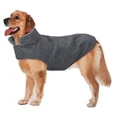Bwiv Abrigo Perros Ropa para Mascotas Chaqueta Ropa Cachorro Forro Polar Caliente para Otoño y Invierno 3XL Gris