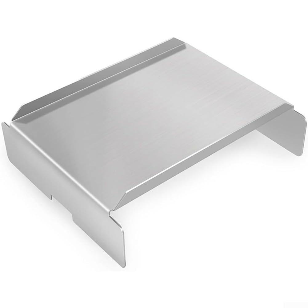 Heavy Duty Steel Flame Tamer Heat Deflector Plate 13x11x5 Inch for Pellet Grill BBQ Fire Shield Stainless Steel Radiator Barrier to Eliminate Hotspots and E (33.0 * 27.9 * 12.7 cm thick)