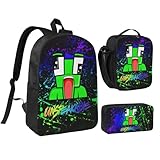 3-Piece Game Backpack Cartoon...