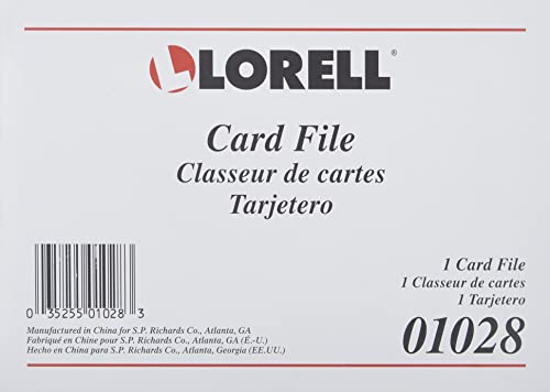 Lorell Desktop Card File, 350 Card Capacity - Thumbnail 2