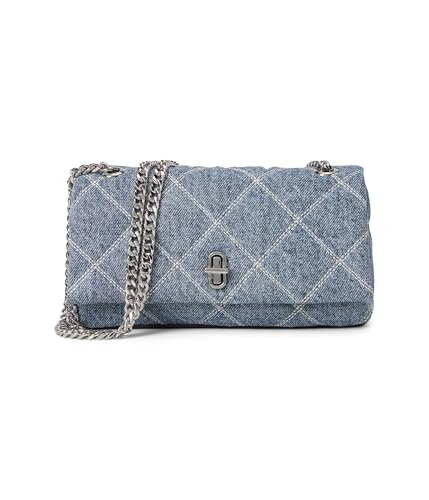 Marc Jacobs The Dual Chain Wallet petit sac femme indigo en denim délavé