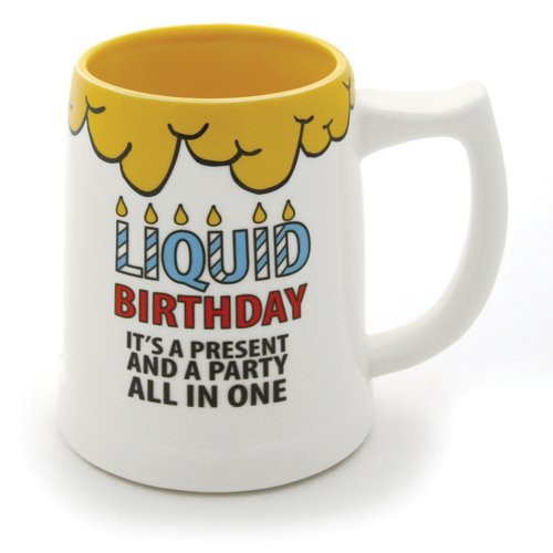 Enesco Our Name is Mud by Lorrie Veasey Liquid Birthday Stein Mug, 20-Ounce