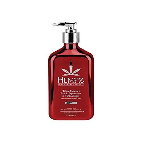 Hempz Triple Moisture Frosted Peppermint & Vanilla Sugar Herbal Hand Wash 2017 Holiday