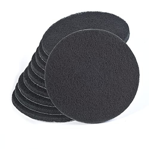 WFix - Wfix Lot de 10 éponges abrasives pour ponceuse excentrique 150 mm P250-300 moyennes - Noir - Éponge de polissage 150 mm pour métal, y compris acier inoxydable, pierre, bois, plastique, etc