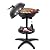 Happygrill Electric Grill with Temperature Control 1350W Non-Stick BBQ Stand Grill for Outdoor Patio Garden