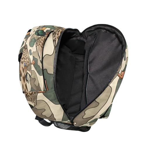 Duck Camo Camouflage Backpack Laptop Tablet Travel School Bag with Name Tag for Boys Girls4