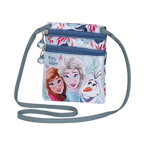 La Reine des Neiges 2 (Frozen 2) Nature-Sac à Bandoulière Action Vertical, Multicolore