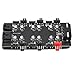 6 Way Splitter Hub, 4PIN PWM Fan Speed Control and 3PIN ARGB Lighting Expansion Board, 1 to 6 Fan and RGB Extender for PC Motherboard with Dual Mounting Options (IDE Interface)