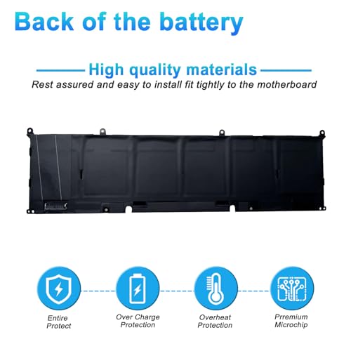 Image of 86Wh 69KF2 Laptop Battery for Dell XPS 15 9500 9510 9520 Precision 5550 5560 5570 Alienware M15 M17 R3 R4,G15 5510 5511 5515 5520 5521,G7 15 7500,Inspiron 7510 7610 P87F P91F P45E Series 8FCTC 70N2F