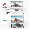 Foldable Monitor Stand - Klearlook Computer Monitor Riser with Storage Drawer&Tablet Phone Stand| Width Adjustable Monitor Stands for Desks| Desk Shelf Riser for Computer, Desktop, Laptop| Black #3