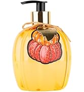 Novelty Decor Plastic Hand Soap Dispenser: Simple Pleasures Pumpkin Shaped Bottle with Scented Li...