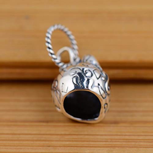Collier argent S925 chat, un bijou ethnique d'exception au design travaillé