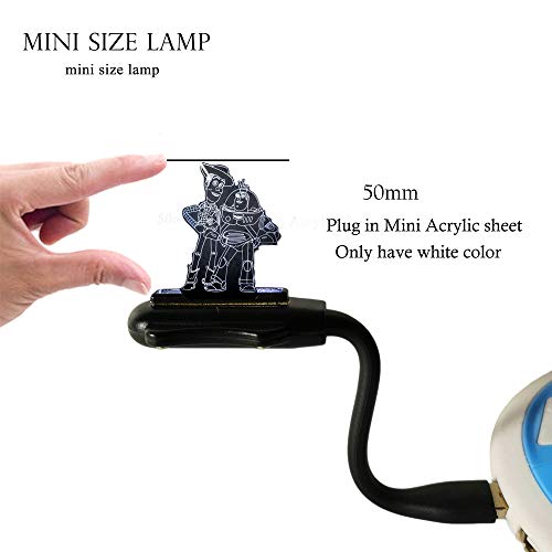 Mini USB Port Night Light for Kid White Color Toy Story Woody Buzz Lightyear Bedside Sleep lamp Flexible Reading lamp for Notebook Laptop Cute Action Figure Decorative