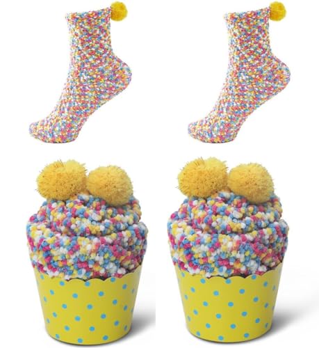 Calcetines en forma de cupcake