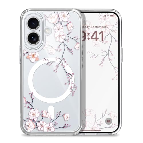 Gencyfu for iPhone 17 Case Flower Ultra Thin Magnetic Transparent by Gencyfu - Used condition - US$12.88