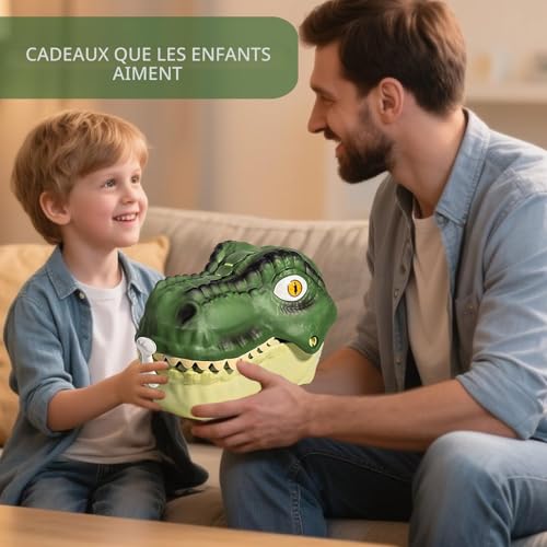 LUKIUP 46 Pcs Dinausore Jouet, Figurines de Dinosaures Comprend Dino Aufbewahrungsbox, Le Monde des Dinosaures Jouets, Jouets Cadeau pour Enfants 3 4 5 6 Ans – vue 5