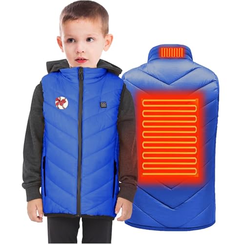Heated Gilet for Kid 3 Adjustable Temperature Heating Vest Boys Girls Heated Jacket USB Body Warmer Electric Waistcoat2