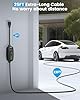 SEGUMA Level 1/2 Tesla Charger (10A-24A)-Dual Voltage 240V NEMA 10-30 3-Prong Dryer Outlet Plug & 120V NEMA 5-15 Adapter, 25ft Extension Cable, Portable Home Mobile NACS Connector for Model Y/3/S/X