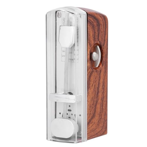 CHANGLKJ Portable Antique Mechanical Metronome, Classic Music Metronome with Cover, 60 to 208 Beats Adjustable, Help Master Rhythm Accurately and Rhythmic Emphasis, for Music Lovers, Musician