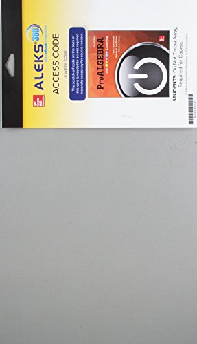 Aleks 360 Access Card for Prealgebra with P.O.W... 1260374033 Book Cover