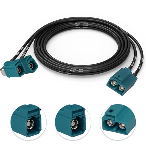 Câble double Fakra Z pour connecter le GPS et la radio FM en voiture