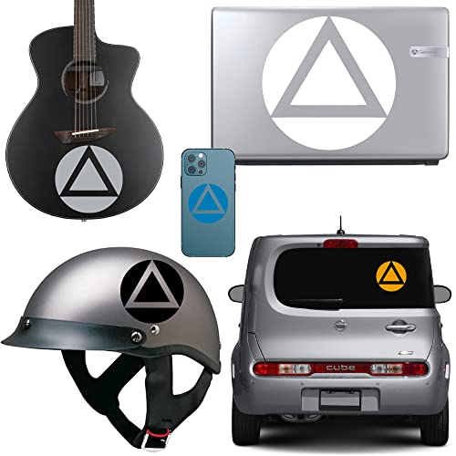 Alcoholics Anonymous AA Symbol Design #4 Vinyl Decal Sticker Car Window Wall Laptop Stay Sober Stop Drinking Unity Service Recovery (10