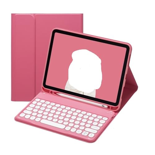 Funda Protectora Teclado QWERTY Teclas Redondas iPad Pro 13 Pulgadas 2024