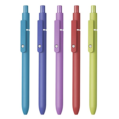 Queste penne gel a sfera retrattili sono dotate di tecnologia senza sbavature, senza sbavature e scorrono senza intoppi e offrono una scrittura a inchiostro nero vivido.