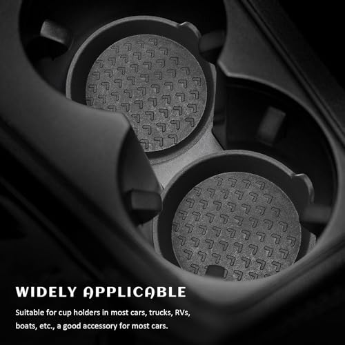 4 Piezas Tapetes para Portavasos de Auto Antideslizantes miniatura 6
