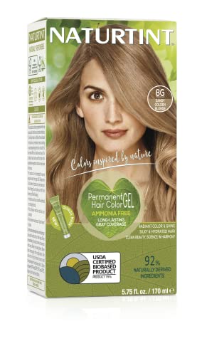 Naturtint Hair Color 8G Sandy Golden Blonde Count