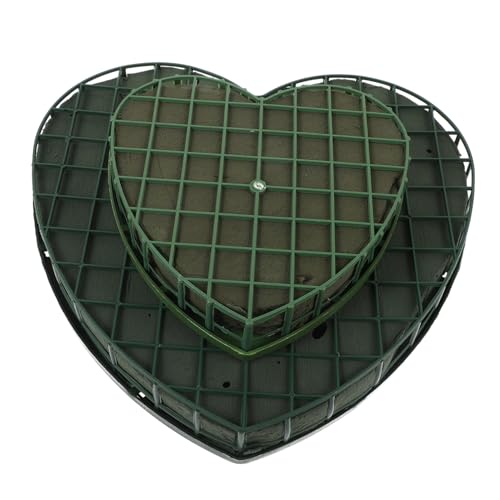 FOMIYES 4Pcs Heart Shape Reusable Floral Foam Wet and Dry Floral Foam Blocks Arrangement Brick for Wedding Christmas Florist Home Decor