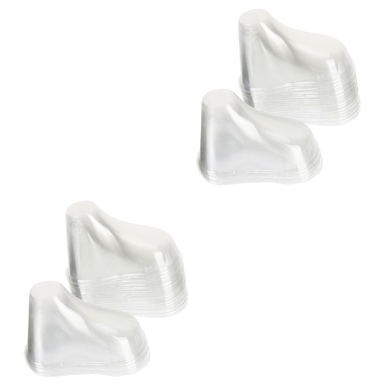 TOVINANNA 2sets Baby Socks Display Stands Toddler Shoes Display Holders Plastic Baby Slippers Model Holders Sturdy PVC Stand 20pcs*2