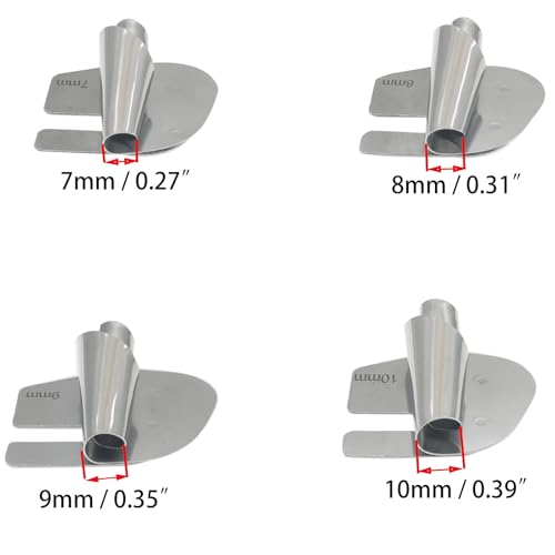 Juego de 4 Pies Dobladillo Rizado de Acero Inoxidable para Máquina de Coser miniatura 2