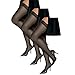 Hanes Women`s Set of 3 Silk Reflections Silky Sheer Thigh High - Best-Seller! EF, Barely Black