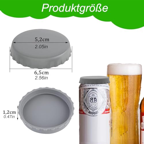 2 Stück Dosendeckel,Deckel für Dosen,Dosenverschluss Getränkedosen,Silikon Getränkedosen Verschluss,Wiederverwendbarer Getränkedosen Deckel,für Getränke, Bierdosen, Deckel für Dosen