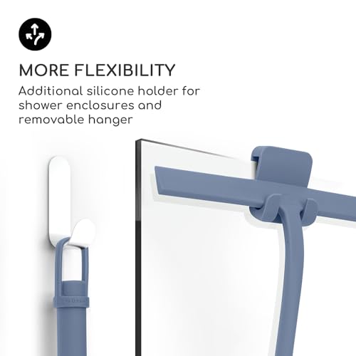 GÜTewerk, Tergivetro Per Porte In Vetro Da Doccia, In Gomma, Per La Pulizia Delle Finestre, Blu, 28 Cm - 5