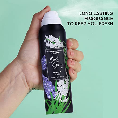 Image of MINISO Body Spray For Women, Body Mist Deo With Floral Long Lasting Smell, Pack of 2(Brilliant Stars)