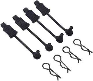 RC Body Clip Retainers Upgrade Part for 1/10 ARRMA 3s & Mega Vorteks Senton Granite Big Rock Typhon etc 4 pcs/Set AR390165(Black)