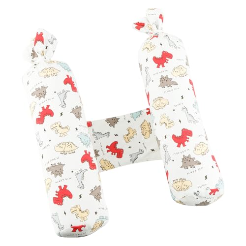 Gatphy Cojín enrollable de algodón para bebé, ajustable, cojín para abrazar al bebé, extraíble, cojín para dormir para bebé, portátil, para casa de bebé, viajes (1 par, amarillo)