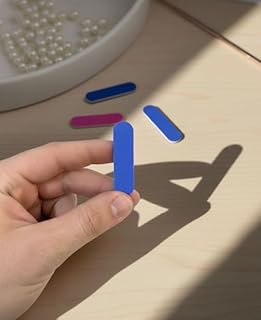 مبرد أظافر صغير ملون، أزرق ووردي، أدوات العناية بالأظافر، مجموعة مبارد للمانيكير-سهلة للتنقل والسفر -عبوة من قطعتين