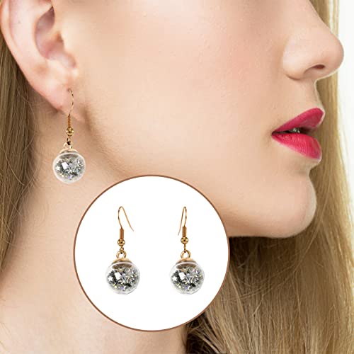 Hapy Shop 50 Pieces Crystal Glass Ball 16Mm(0.6'') Colorful Glass Charms With Star Pendant Craft Accessory For Diy Craft Jewelry Making #TOP4