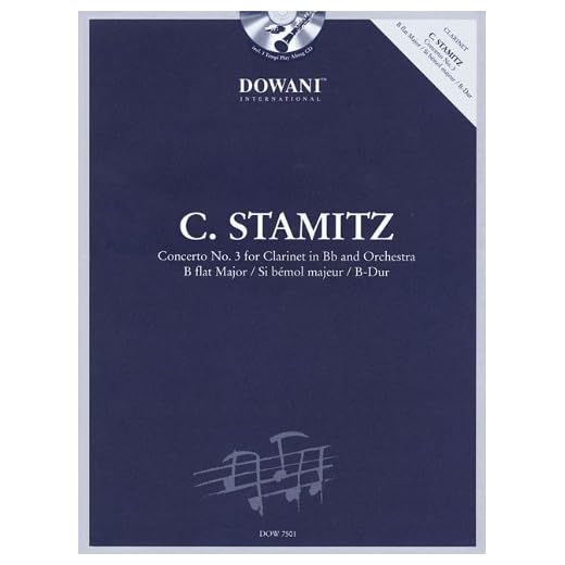 Stamitz: Concerto No. 3 in B-Flat Major: Clarinet and Piano Reduction: 1 by Carl Stamitz (Composer), Gero Stover (Editor) (1-Apr-2006) Paperback