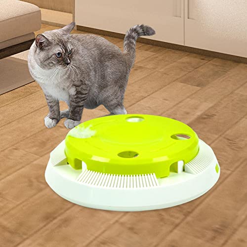 Chat en surpoids ou stressé ? Jouet interactif rouleau automatique vert Harilla M