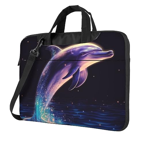 Bolso de laptop Glitter Dolphin para mujer y hombre miniatura 1