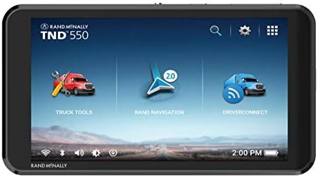 Rand McNally TND 550 5-inch GPS Truck Navigator Easy-to-Read Display Custom Truck Routing and Rand Navigation 2.0
