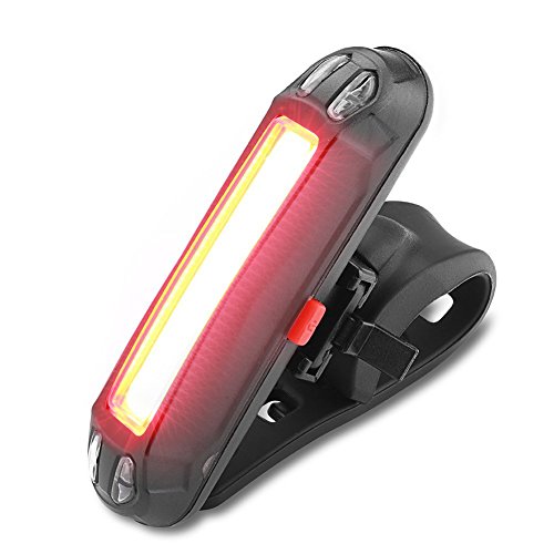 WOTUMEO Bicicleta Luces Traseras USB Recargable Impermeable Super Brillante Luz LED Bicicleta Fácil Instalar Luz Trasera Roja Lámpara 6 Modos De Luces De Seguridad De La Bicicleta
