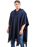 DETAILS: Dieser Kapuzenponcho für Männer und Frauen ist ein Kunsthandwerk, das von Handwerkern aus Peru auf Webstühlen hergestellt wurde . Frauen und Männer können dieses Kleidungsstück genießen, das sich von normalen Kleidungsstücken abhebt. Sie sind perfekt für jeden Gelegenheitsanlass. Eine Größe passt für die meisten. Länge: 100 cm (39,37 
