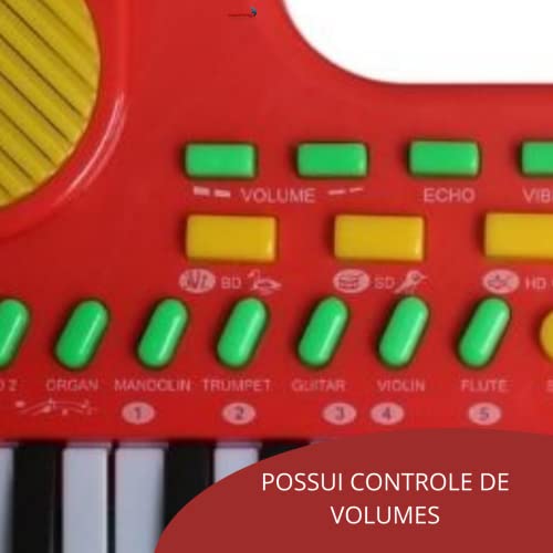 Importway, BW104, Teclado Piano Musical Infantil 31 Teclas com Gravador