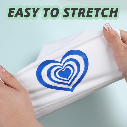 Image of HTVRONT Heat Transfer Vinyl Rolls - 12 inch x 20ft Royal Blue Iron on Vinyl for Shirts, HTV Vinyl for All Cutting Machines - Easy to Cut & Weed for HTV Heat Transfer Design (Royal Blue)