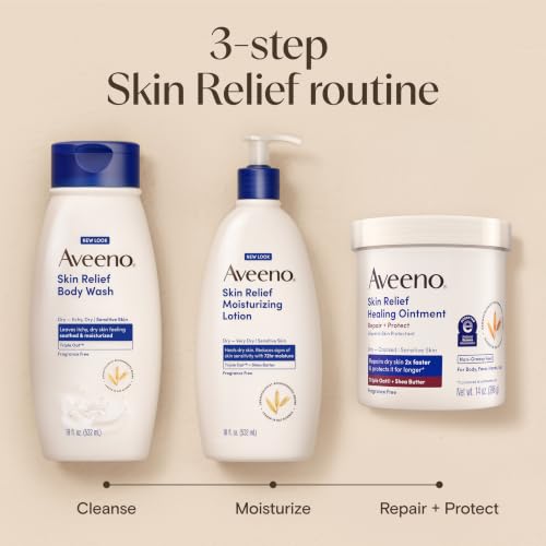 Aveeno Skin Relief Healing Ointment, Fragrance-Free, 14 oz Jar - image 8